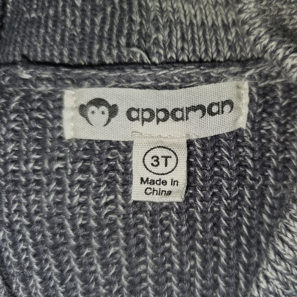 Appaman Toddler Boys Gray Ombre Knit Cardigan Sweater Cotton Sz 3T - Picture 10 of 10